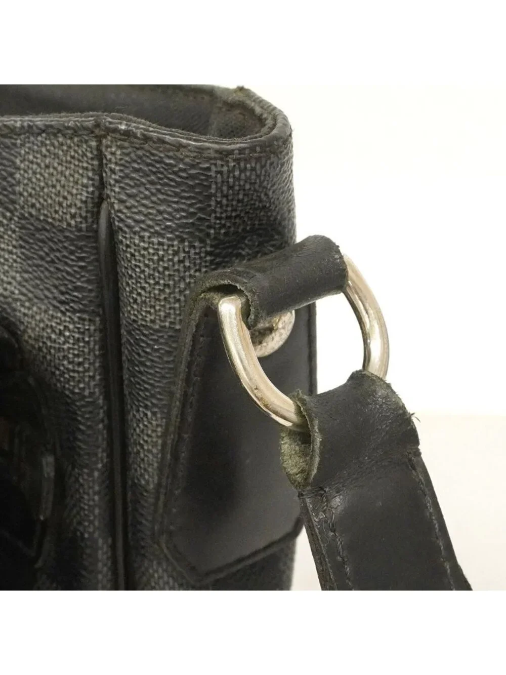 Louis Vuitton Shoulder Bag Damier Graphite Daniel MM Black Gray